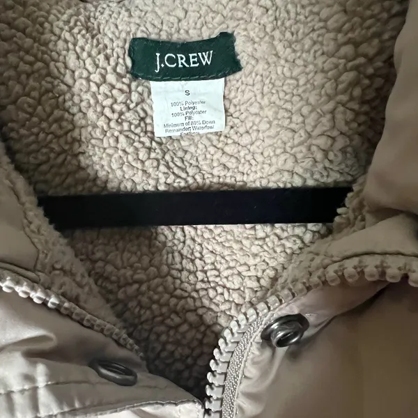 J crew tan quilted vest classic‎ minimalist size Small - Image 5