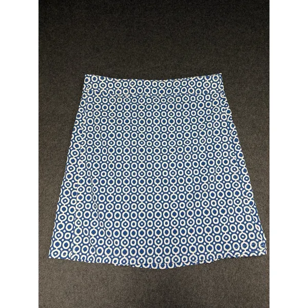 Rip Skirt Hawaii Dot Dot Dot Classic Blue and‎ White Print Size Small - Image 2