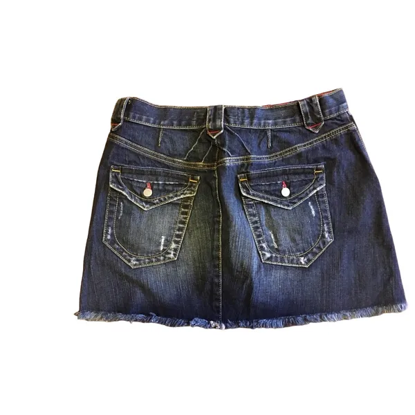 Victoria's Secret London Jean by Distressed Mini Skirt - Image 2