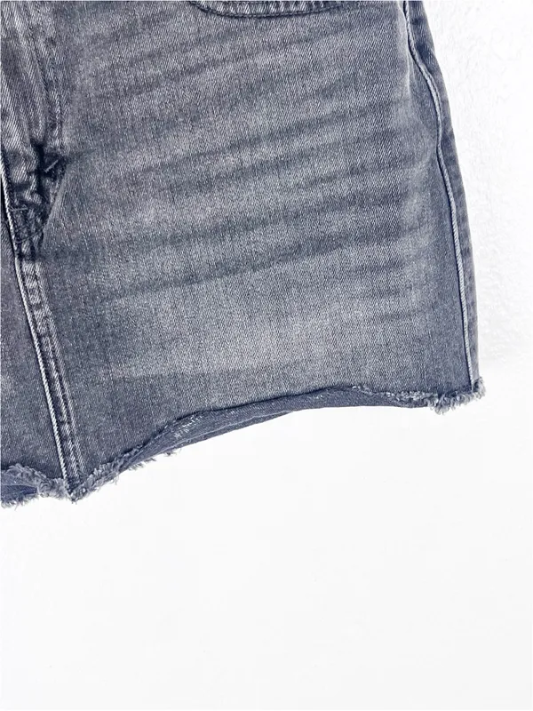 LEVI’S Black Wash High Rise Mini Denim Jean Skirt Size 29 Casual Boho Festival - Image 9