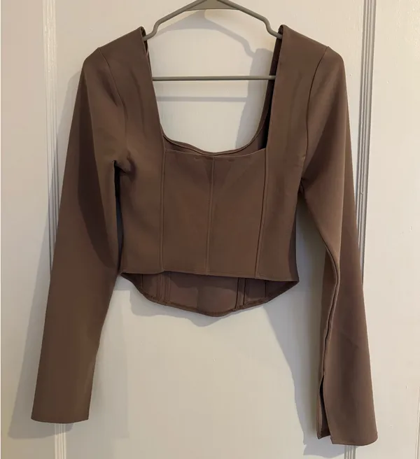 Abercrombie Corset Top Long Sleeve - Image 5