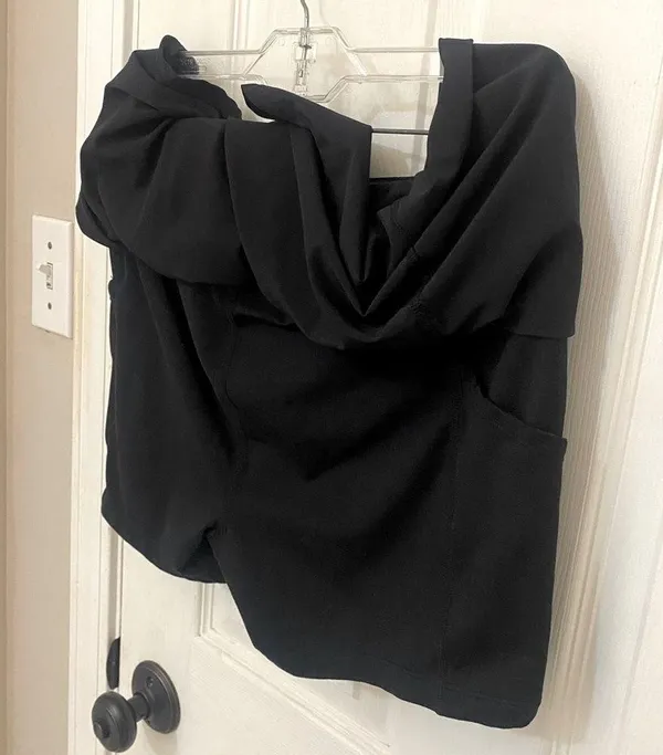 Zella Ruffle Back Performance Skort in Black - Image 7