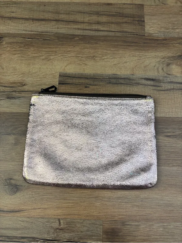 Marc Jacobs Neiman Marcus Target Collab Rose Gold Leather Clutch Evening Bag - Image 3