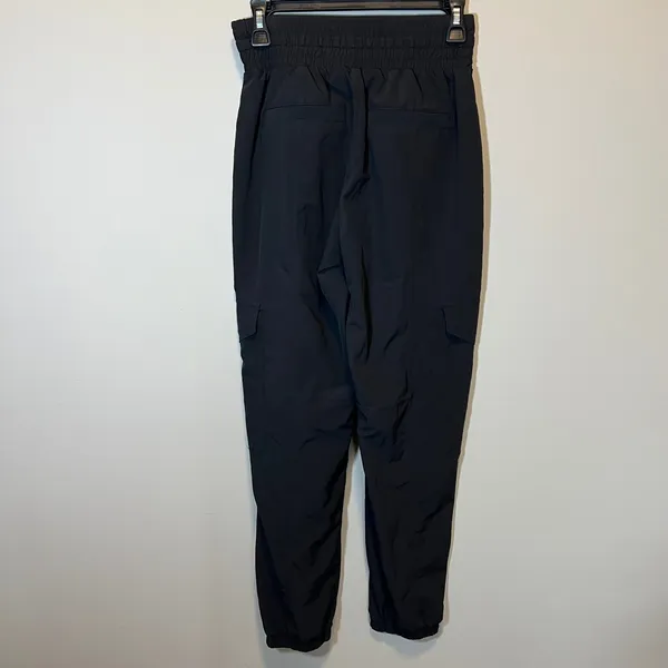 Spanx Stretch Twill‎ Cargo Joggers Black High Waist Pants XS - Image 5