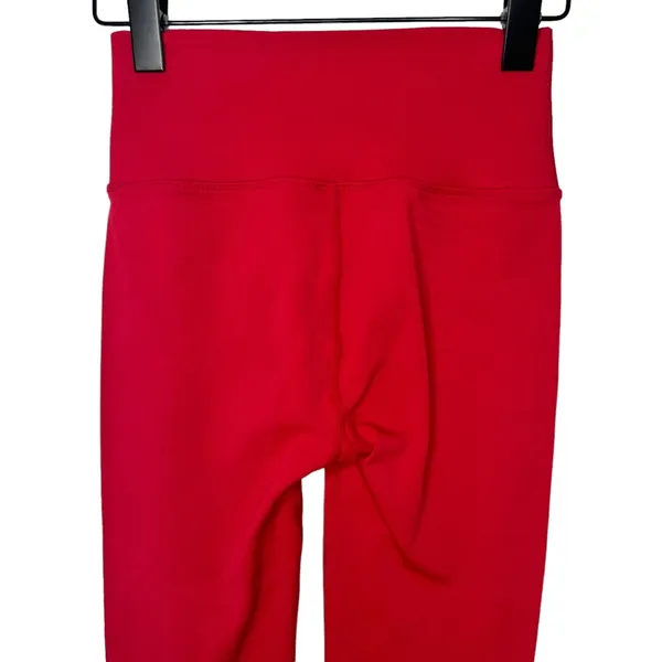 FABLETICS Red Sculpt Knit Leggings Full Length Size‎ Medium - Image 7