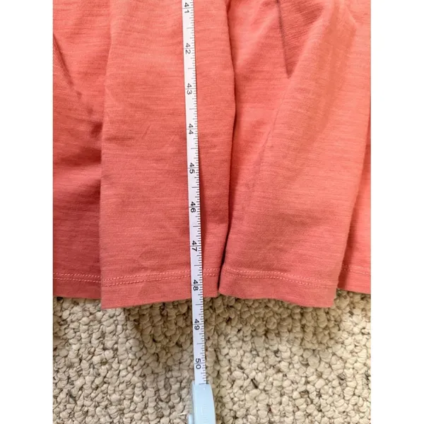 NWT Faherty Branson Dress Desert Sand Coral Tiered Midi Organic Cotton‎ XS - Image 9