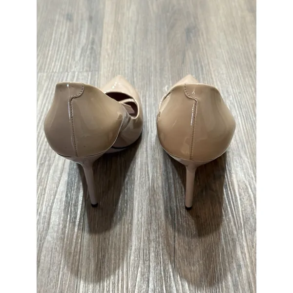 Gucci Pump‎ Beige Patent Bow Stiletto Pointed Toe Women's Heel 39.5 - Image 7