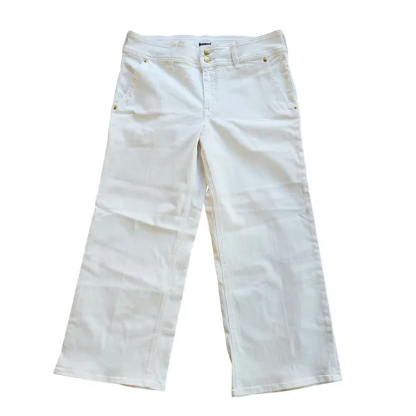 J. Crew NWT Re-Imagined White Wide-Leg Crop Jeans CH889 Size 31P Petite - Image 2