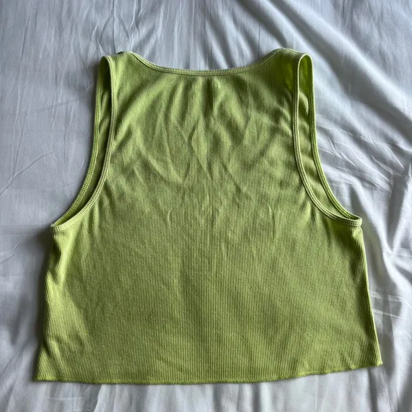 American Eagle Green Cropped Tank - Image 2