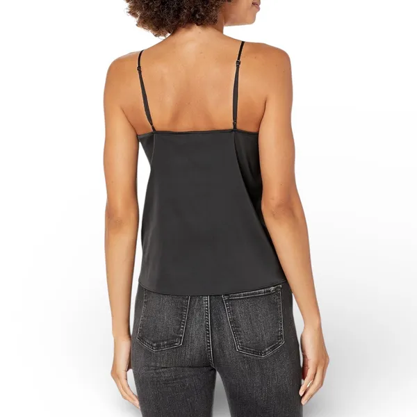 The Drop Natalie Top‎ Black Lace Trim Cami Women's Size L - Image 2
