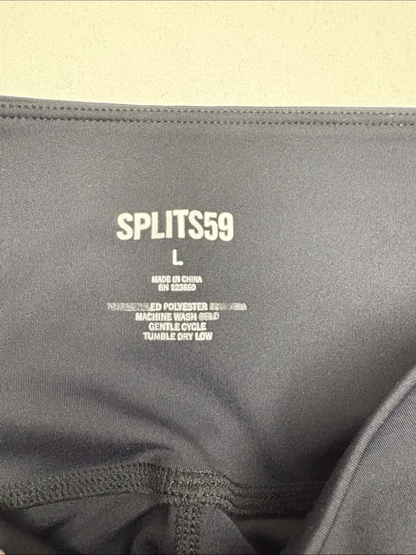 Splits 59 large iselin techflex Black Leggings with Blue, Yellow & White Accent - Image 3