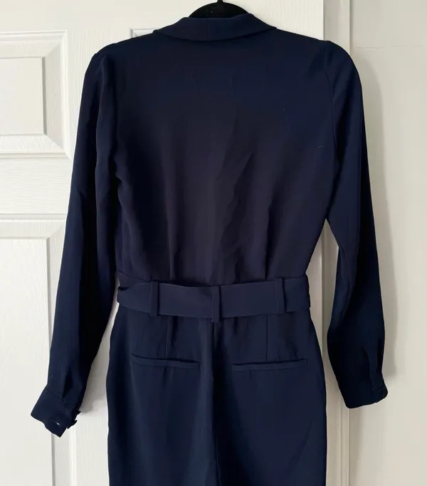 Sézane Heaven Long Sleeve Navy Jumpsuit, Size 34/US 2 - Image 12