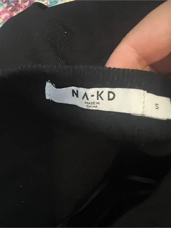 Naked wardrobe Black Strapless Structured Top - Image 7