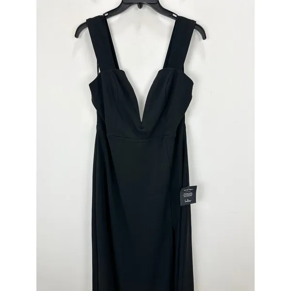 Lulus Daring Elegance Black Sleeveless Mermaid Maxi Dress Formal Evening XL NWT - Image 6
