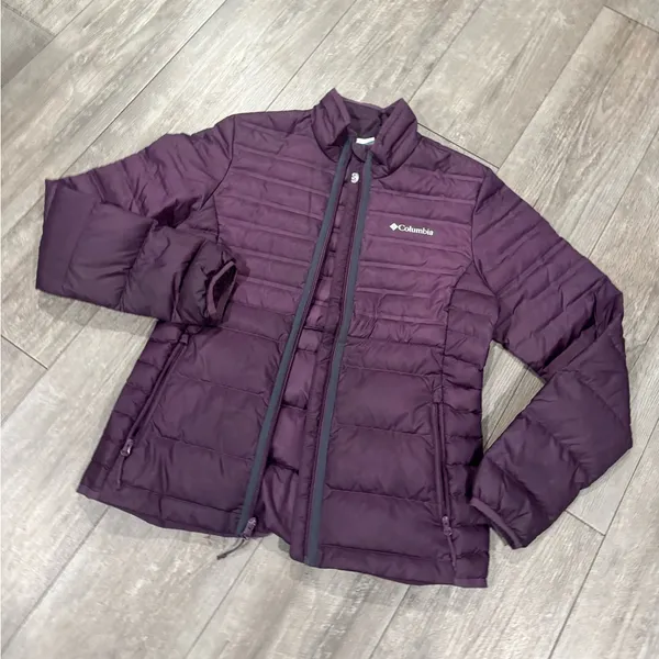 Columbia Women's Deep Purple Puffer Jacket - Image 6