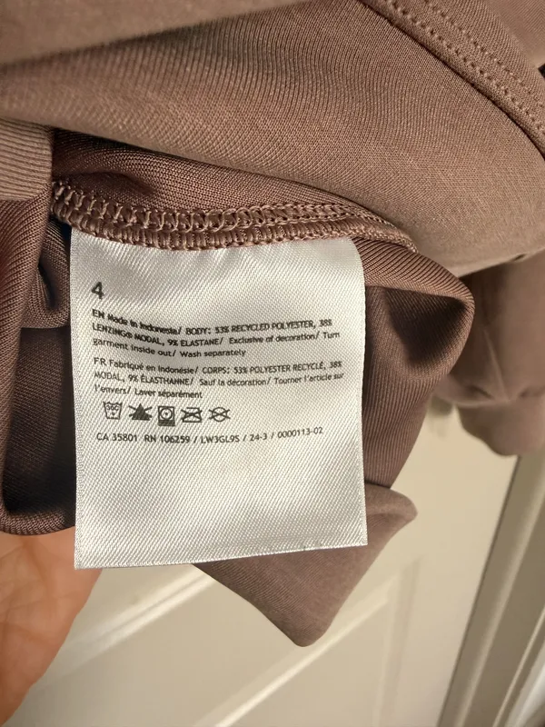 Lululemon Sofstreme Perfectly Oversized Cropped Crew - Taupetastic - Size 4 - Image 8