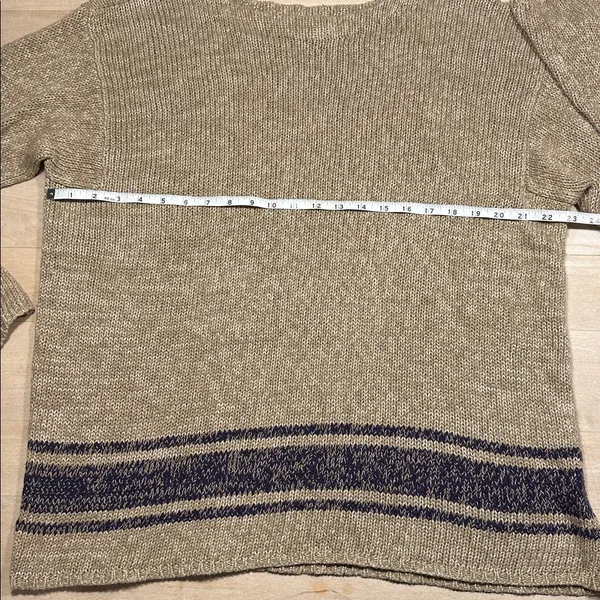 Vintage Ralph Lauren Polo Linen/Silk Blend Knit Sz M - Image 2