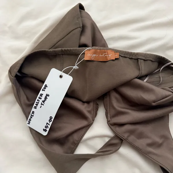 Woven Top Brown - Image 5
