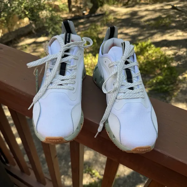 New Reebok Women's Zig Dynamica 4‎ Running Shoes White/Green 30106WWKV Size 8 - Image 3