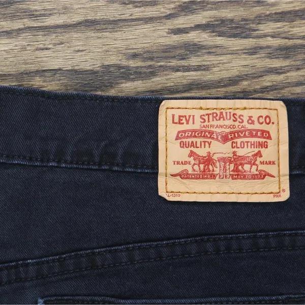 Levi's Womens Vintage Y2K 512 Slim Fit Tapered Leg Jeans Black Wash 14M - Image 3