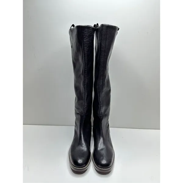 Franco Sarto‎ Meyer Black Leather Knee High Boots Size 6 - Image 5