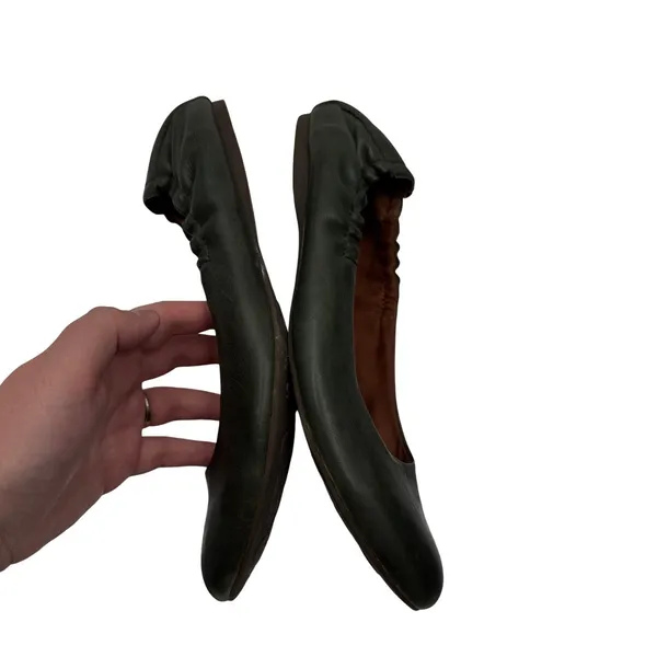 Kork-Ease Kors Julie Ballet Flats Women's 7.5 Green Leather Slip On‎ Comfort - Image 3