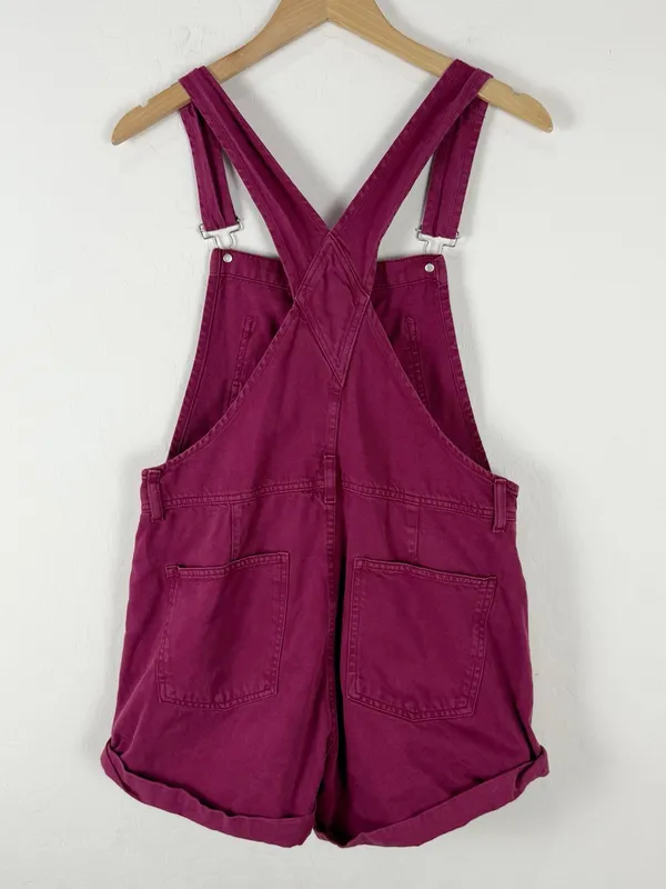 Free People We The Free Ziggy Shortalls in red berry - Image 4