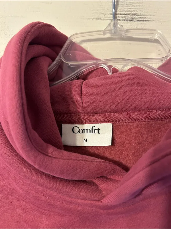 Comfrt Travel Essentials Hoodie Berry Cozy Pullover Hoodie Medium - Image 5