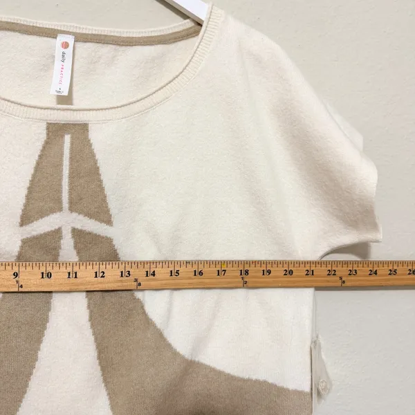 Daily Practice‎ Crew Neck Sweater Women Small Ivory Coastal Neutral- NWT - Image 10