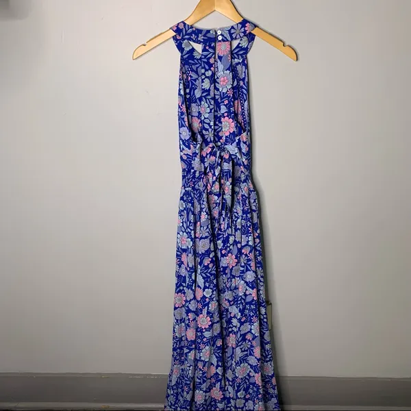 Anthropologie Abel The Label Floral Maxi Dress Size Small Sleeveless Backless - Image 6