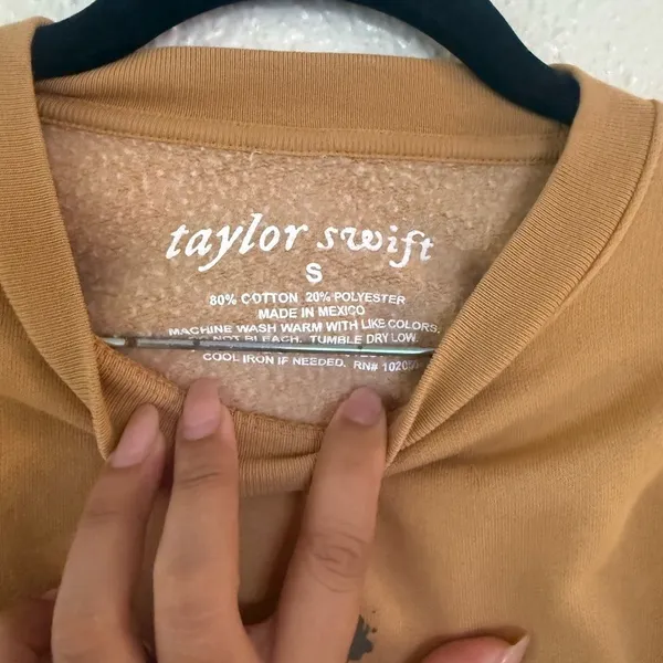Taylor Swift Folklore Era Still On That Tightrope Crewneck Yellow Size Small - Image 3