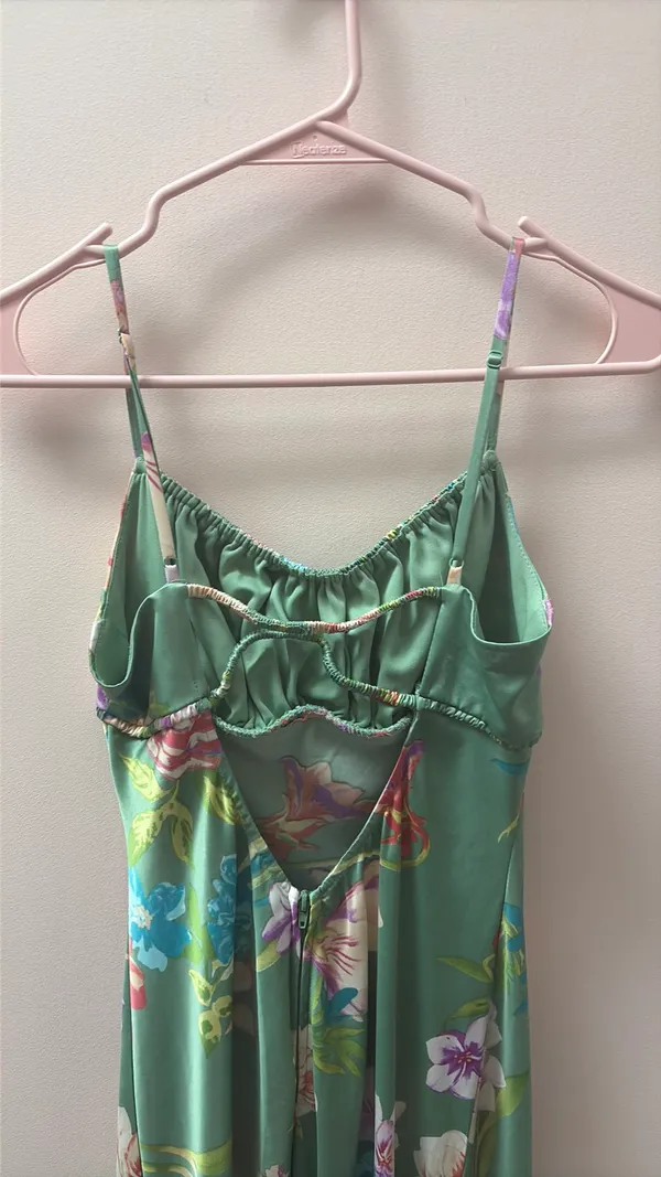 Floral green maxi dress - Image 2