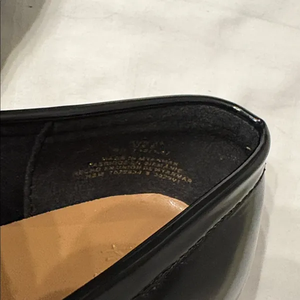 H&M Preppy Collegiate Black Lug Sole Penny Loafers NWOB SZ 39. - Image 6