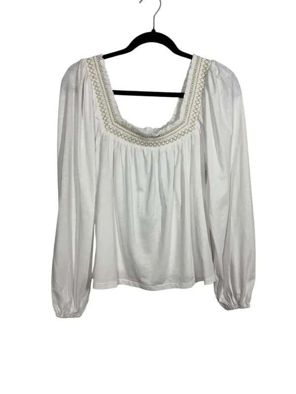 NWT Boden Square Neck Top Size US 4 White - Image 3