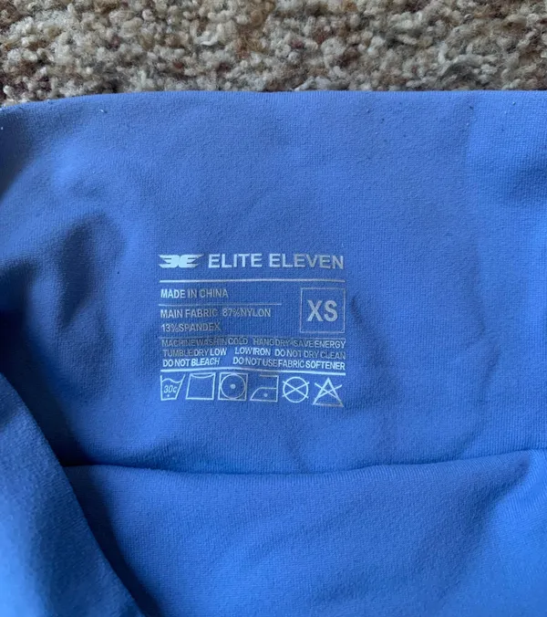 Elite Eleven Ruched Blue Leggings - Image 5