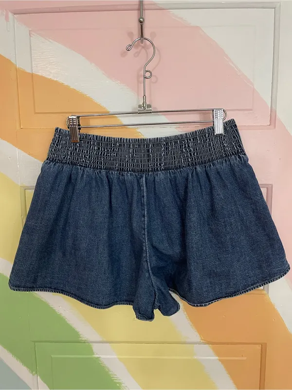 FREE PEOPLE Paradise Found Denim Skort in Mid Indigo Sz S 💛🎀 - Image 4