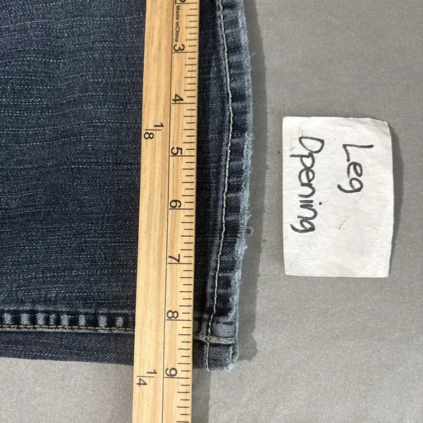 Silver Frances Jeans Size 28 33 Blue Denim Embroidered Pockets Bootcut Low Rise - Image 14