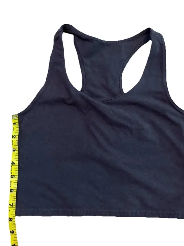 Pact Organic Cotton Racerback Crop Tank Top Brown Size S 90% Organic Cotton - Image 6