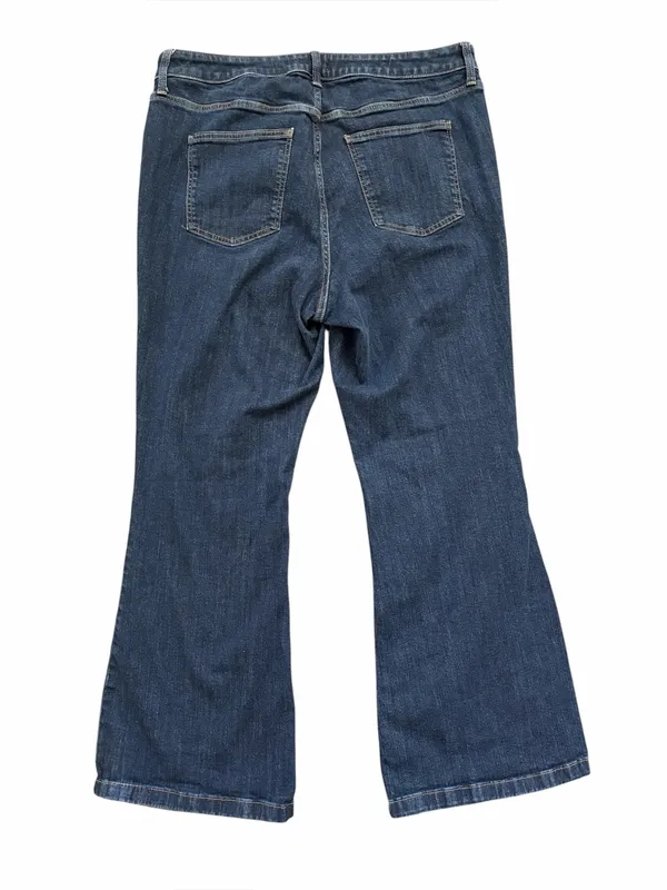 Ava & Viv High Rise Flare Dark Jeans Size 18 - Image 2