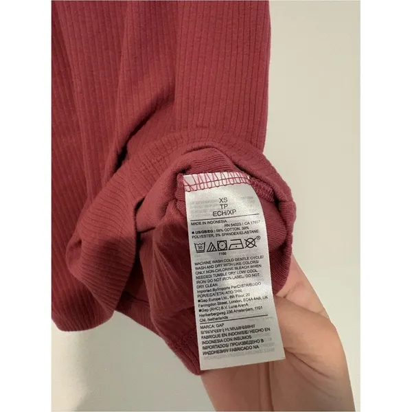 Gap ribbed high neck ribbed‎ tank dry rose XS - Image 4