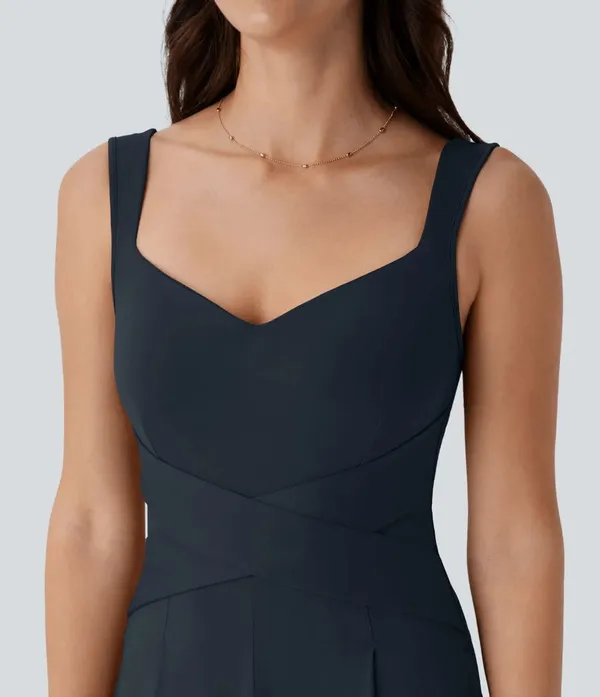 Halara Navy Blue U Back Sleeveless‎ Casual Jumpsuit with Pockets XS NWT - Image 12