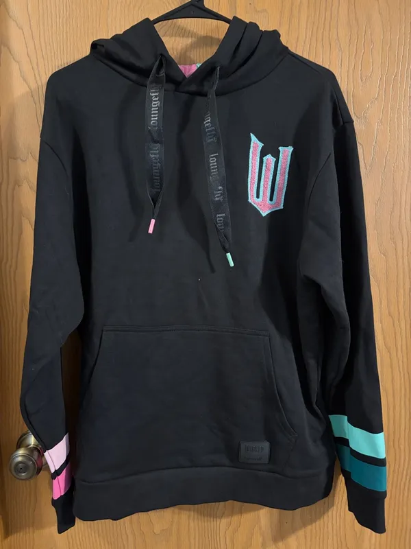 Loungefly Wicked Elphaba & Glinda Split‎ Unisex Hoodie Medium - Image 3