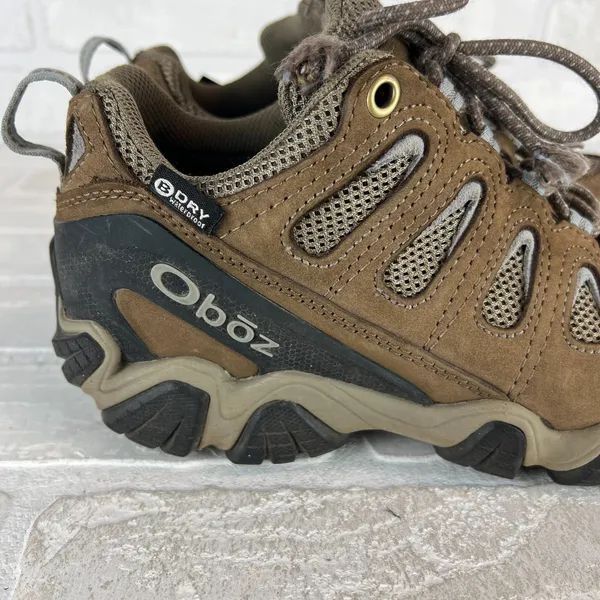 Oboz‎ Sawtooth II Hiking Shoes Low Waterproof B Dry Womens 7.5 38 Brown Boots - Image 3