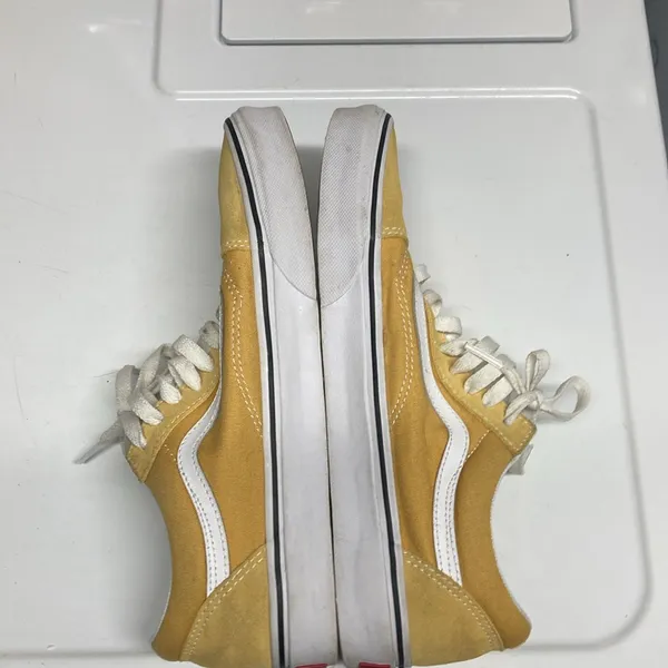 Vans Old Skool Yellow Suede Leather Canvas Women’s Size 10/ Men’s Size 8.5 - Image 6