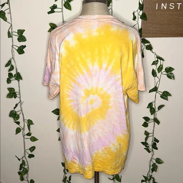 Stoneonta Clothing Co Oversized Tie-Dye Smiley Face Graphic Tee - Image 2
