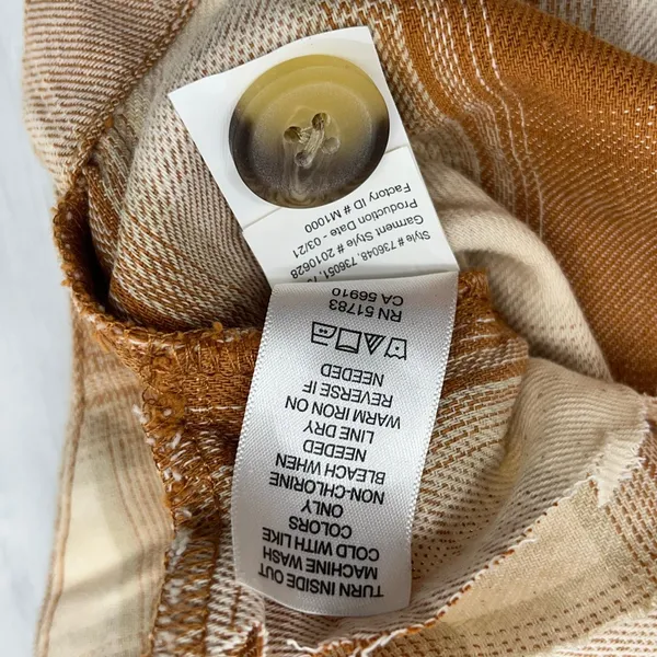 Maurices Plaid Cotton Long Sleeve Hooded Oversized Button Down Shacket Jacket - Image 7
