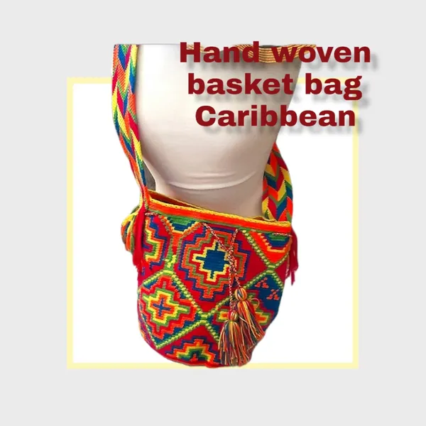 Caribbean hand weaved basket beach bag- fair trade (host pick!) - Image 8