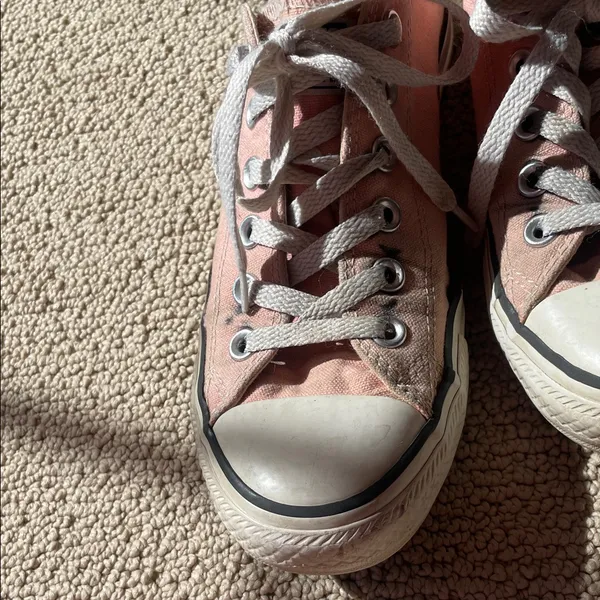 Pink Low-Top Converse Sneakers - Image 6