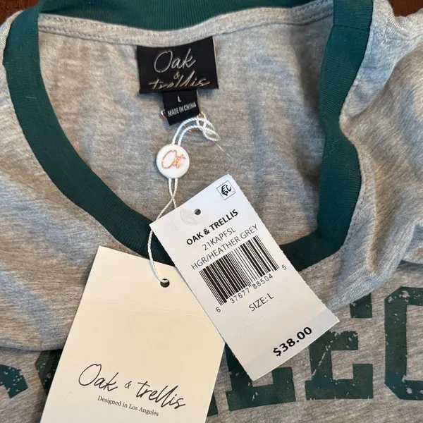Gray College Football Graphic Tee - Image 2