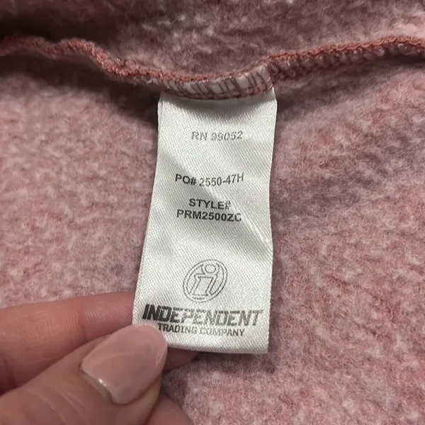 walk in love. Women’s‎ Pink Fleece Do Not Worry Wildflower Zip Up Hoodie Small - Image 9